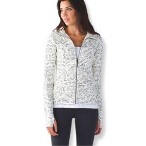 Lululemon Athletica black/white scuba jacket